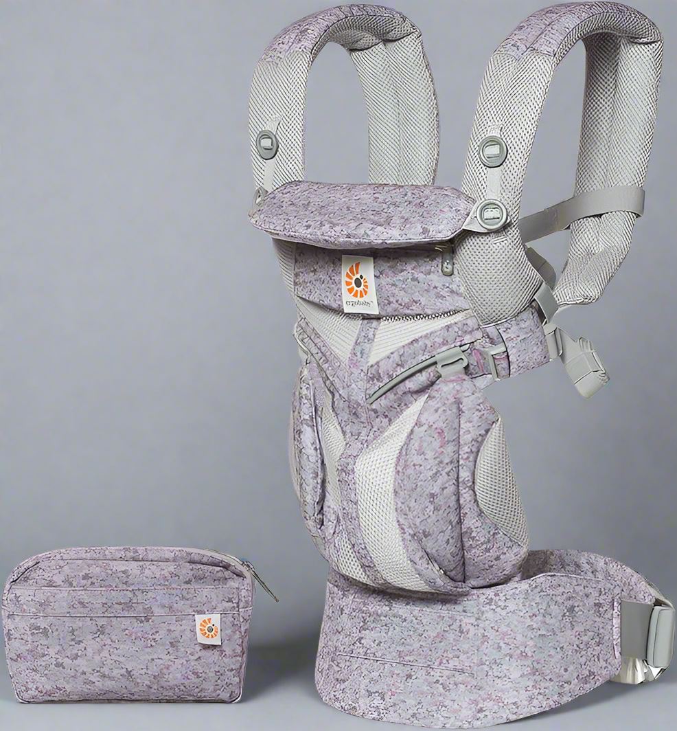 Porte Bébé - BreathBabyBag™ - Mauve Lavande - Promenade bébé
