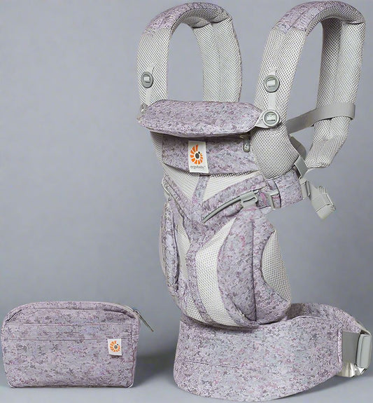 Porte Bébé - BreathBabyBag™ - Mauve Lavande - Promenade bébé