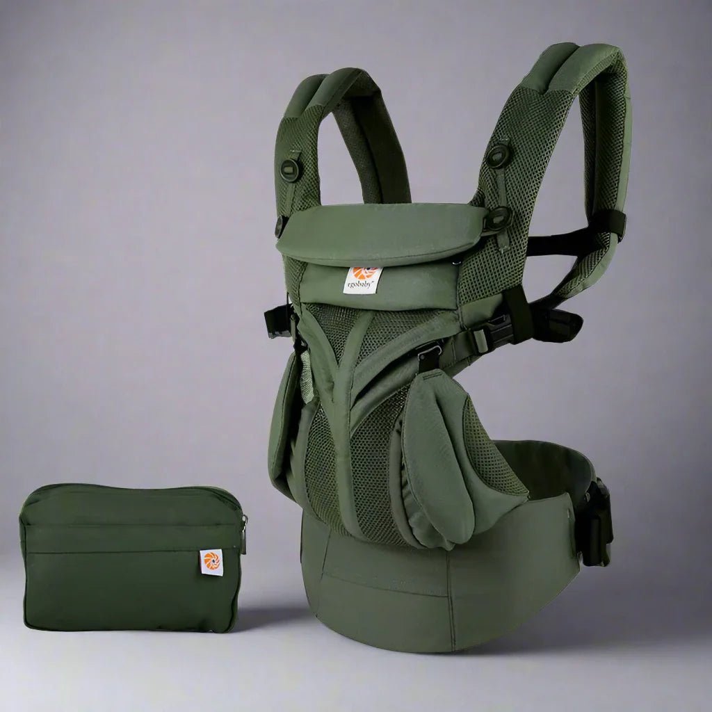 Porte Bébé - BreathBabyBag™ - Vert Olive - Promenade bébé