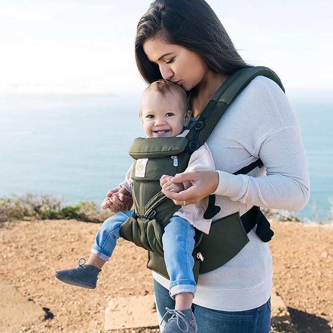 Porte Bébé - BreathBabyBag™ - Vert Olive - Promenade bébé