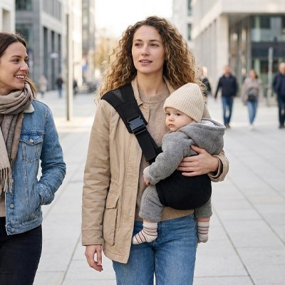 Porte bebe | Ergonomique - Promenade bébé