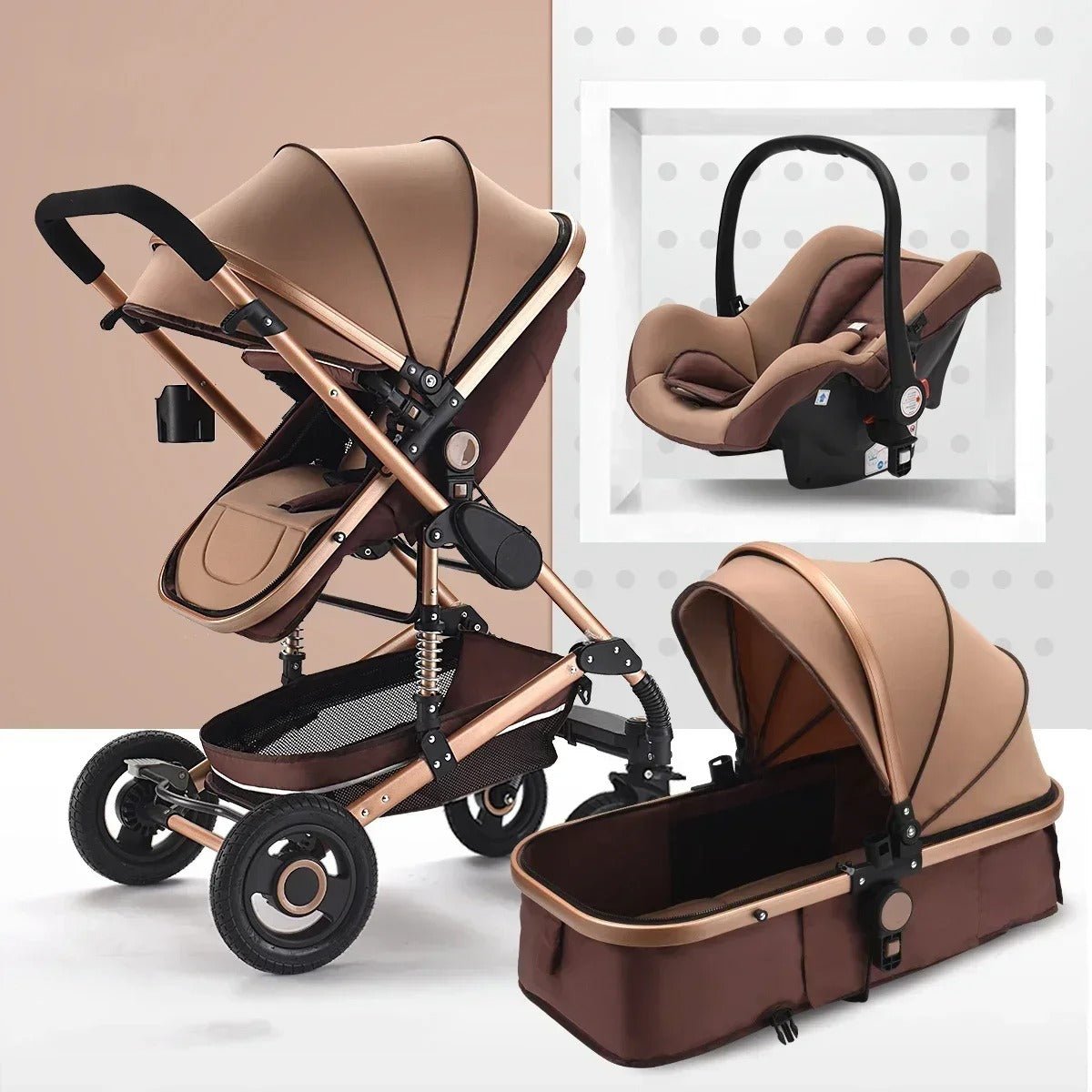 Poussette 3 - en - 1 Bébé | Confort Optimal - Promenade bébé