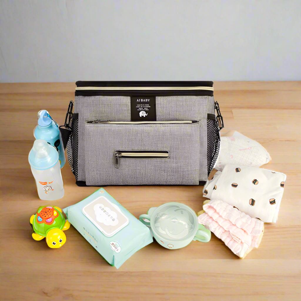 Sac à Langer - BabyTravel™ - Gris - Promenade bébé