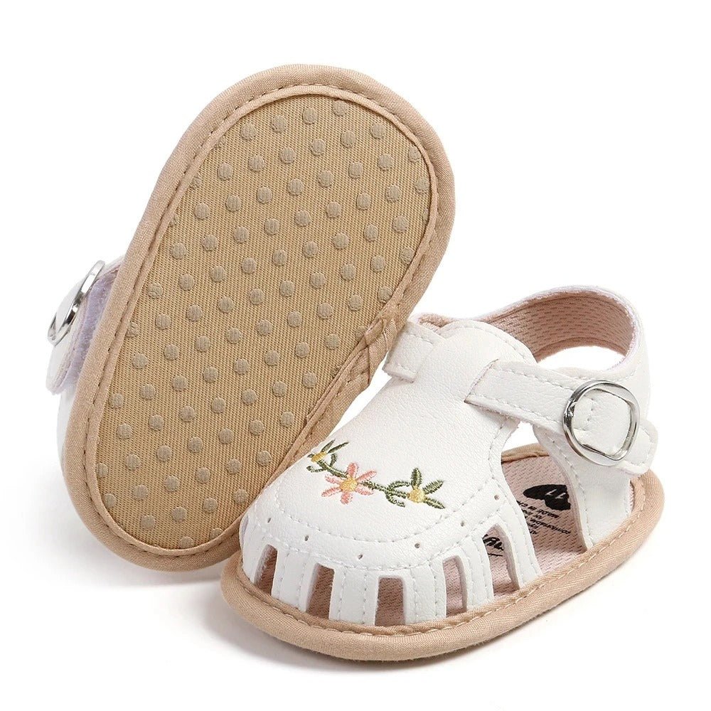 sandale bebe fille | Brodée Confort - Promenade bébé
