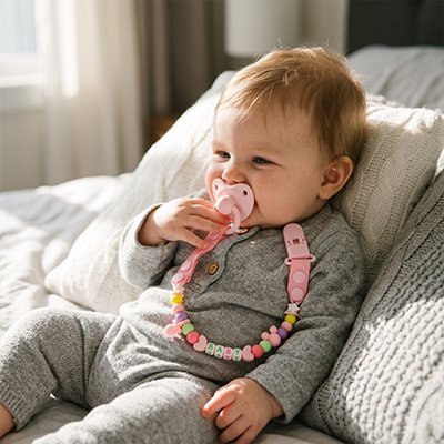 Attache tétine | Sécurisée - Promenade bébé