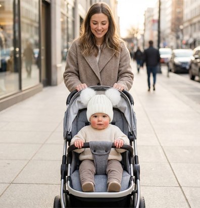 Bonnet bebe | Douce Chaleur - Promenade bébé