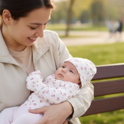 Bonnet bébé fille | Douceur Confort - Promenade bébé