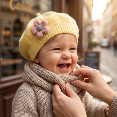 Bonnet Bébé fille | Douillet & Mignon - Promenade bébé