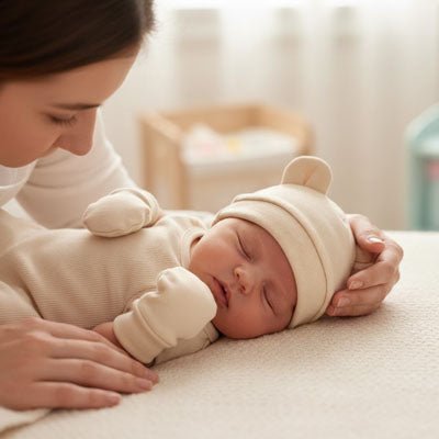 Bonnet bebe garçon et gants | ThermoProtect - Promenade bébé