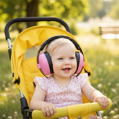 Casque anti bruit bébé | Confort Ajustable - Promenade bébé