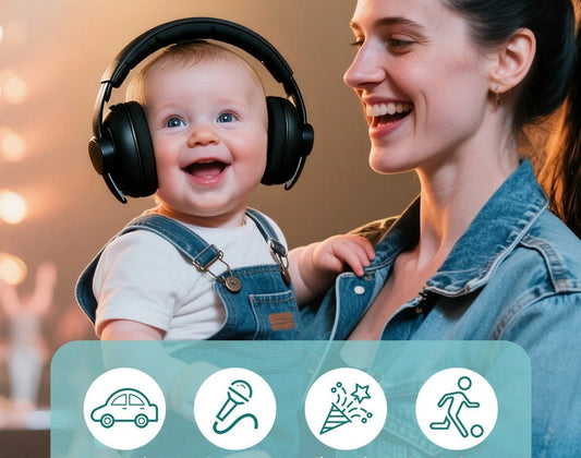 casque anti bruit pour bebe | Confortable et Réglable - Promenade bébé