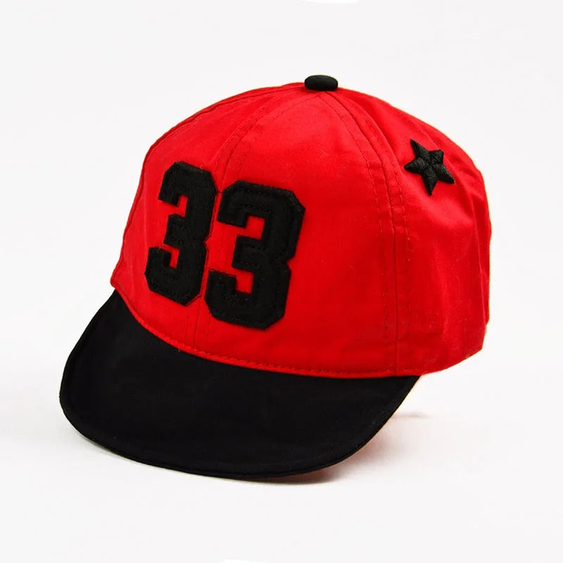 casquette bebe baseball rouge