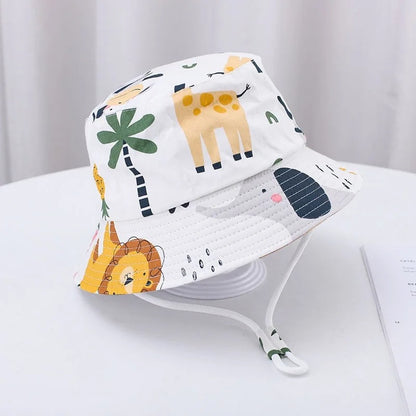 chapeau anti UV bebe motif animaux