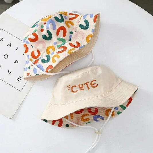 chapeau bebe double face