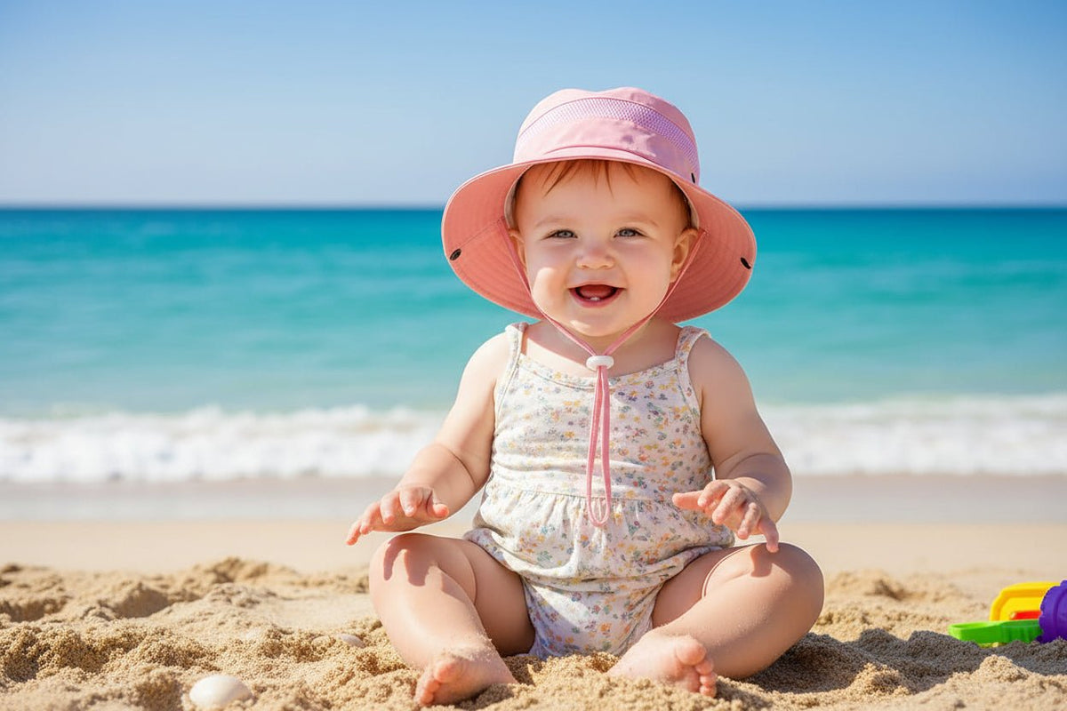 chapeau bébé fille | Anti-UV - Promenade bébé