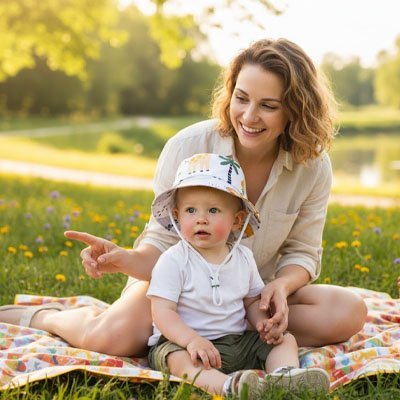 Chapeau bebe | Protection Solaire - Promenade bébé