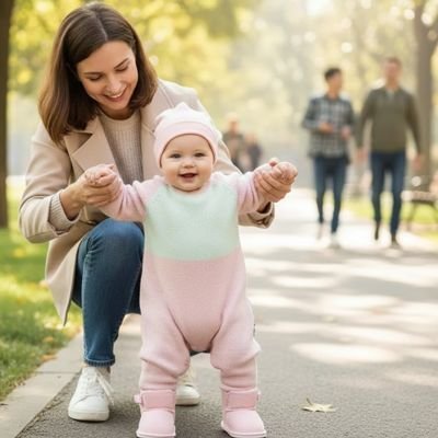 Chaussure bebe | Pas joyeux - Promenade bébé