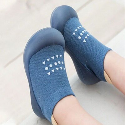 chaussure bebe souple bleue