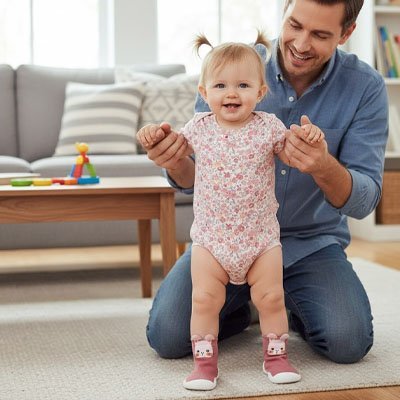 Chaussure pour bébé | Pas Heureux - Promenade bébé