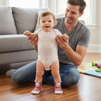 Chaussure pour bébé | Pas Heureux - Promenade bébé