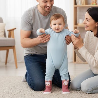 Chaussure pour bébé | Pas Heureux - Promenade bébé