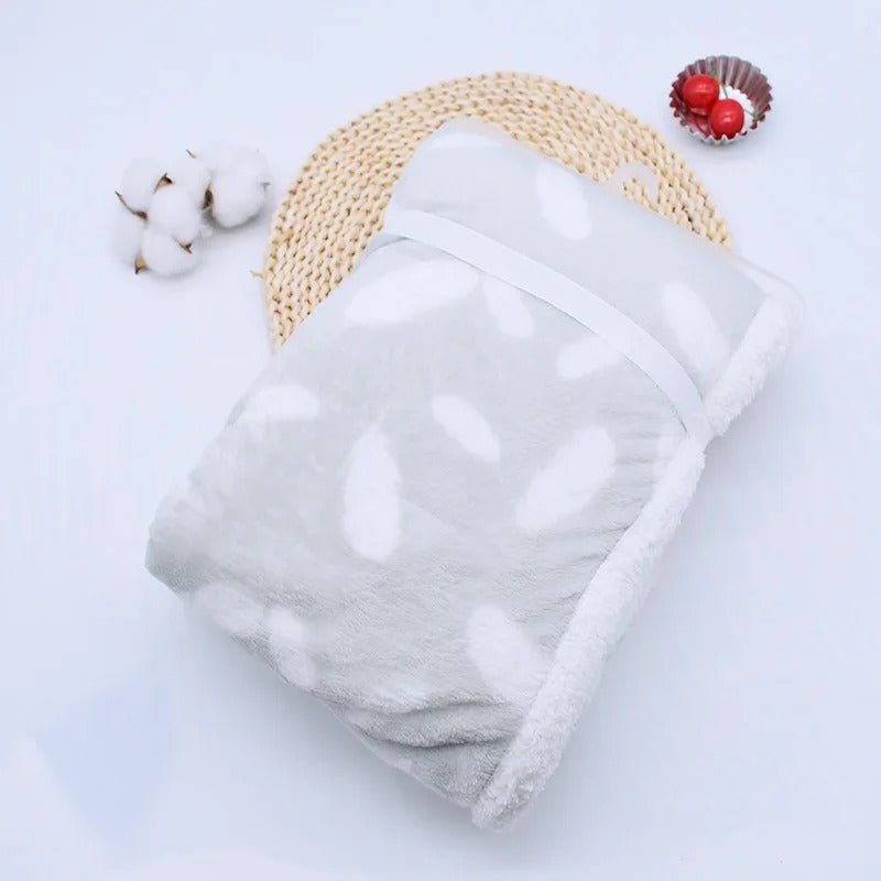 Couverture bebe | Double - Face Microfibre - Cachemire - Promenade bébé