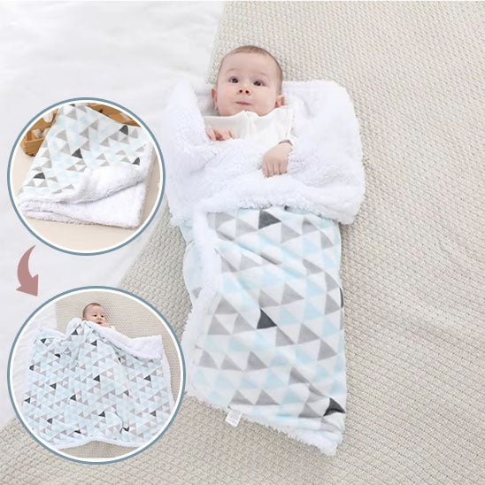 Couverture bebe | Double - Face Microfibre - Cachemire - Promenade bébé