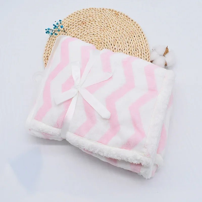 Couverture bebe | Double - Face Microfibre - Cachemire - Promenade bébé