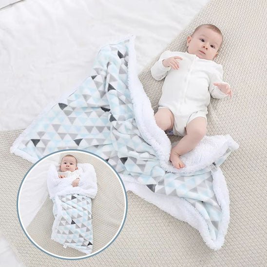 Couverture bebe | Double - Face Microfibre - Cachemire - Promenade bébé