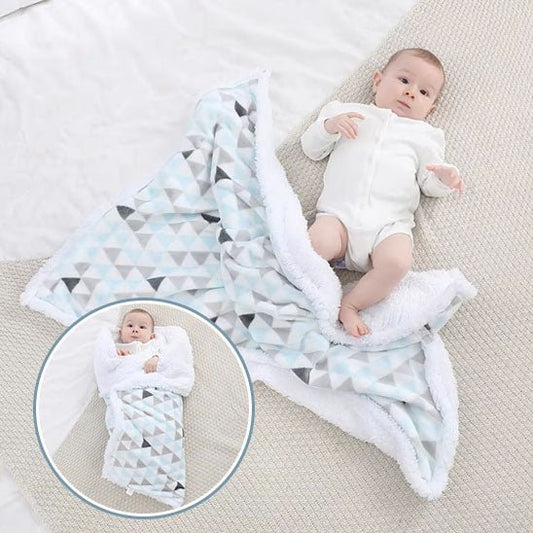 Couverture bebe | Double - Face Microfibre - Cachemire - Promenade bébé