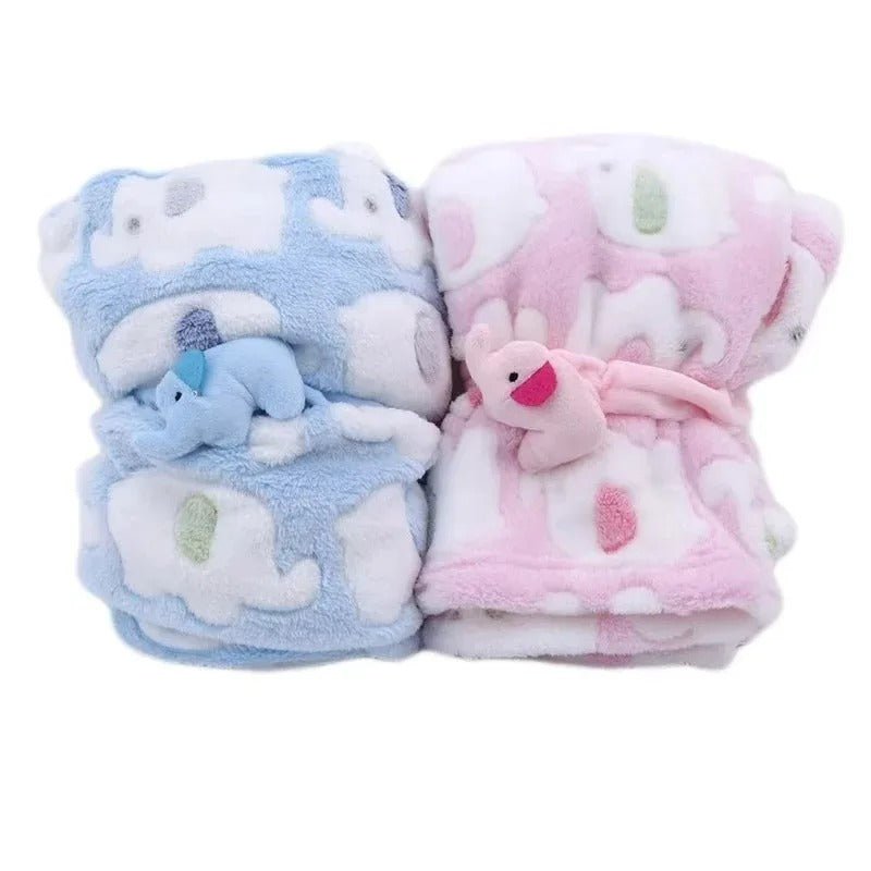 Couverture bebe | Éléphant Ultra - douce - Promenade bébé