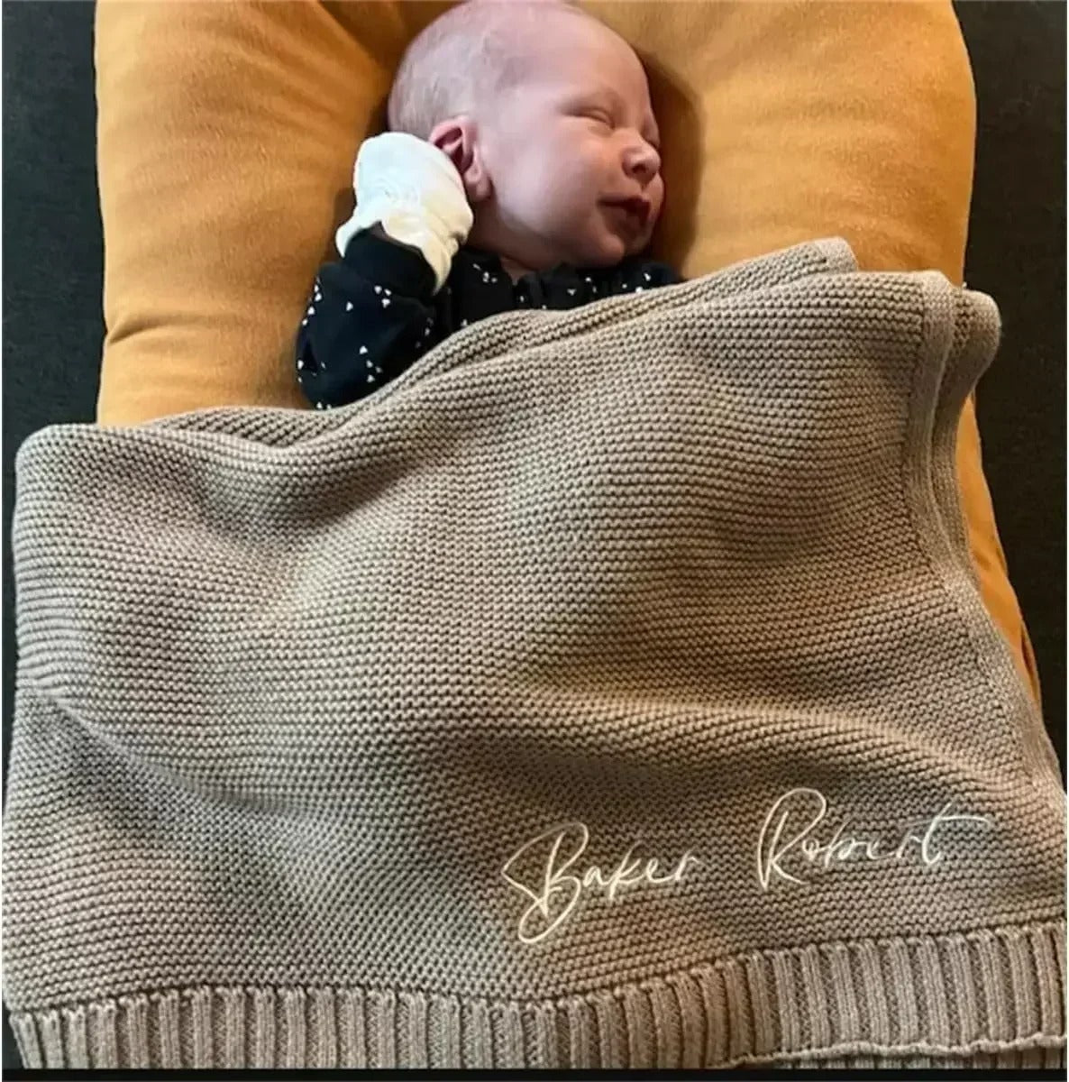 Couverture bebe en crochet | Douceur Personnalisée - Promenade bébé