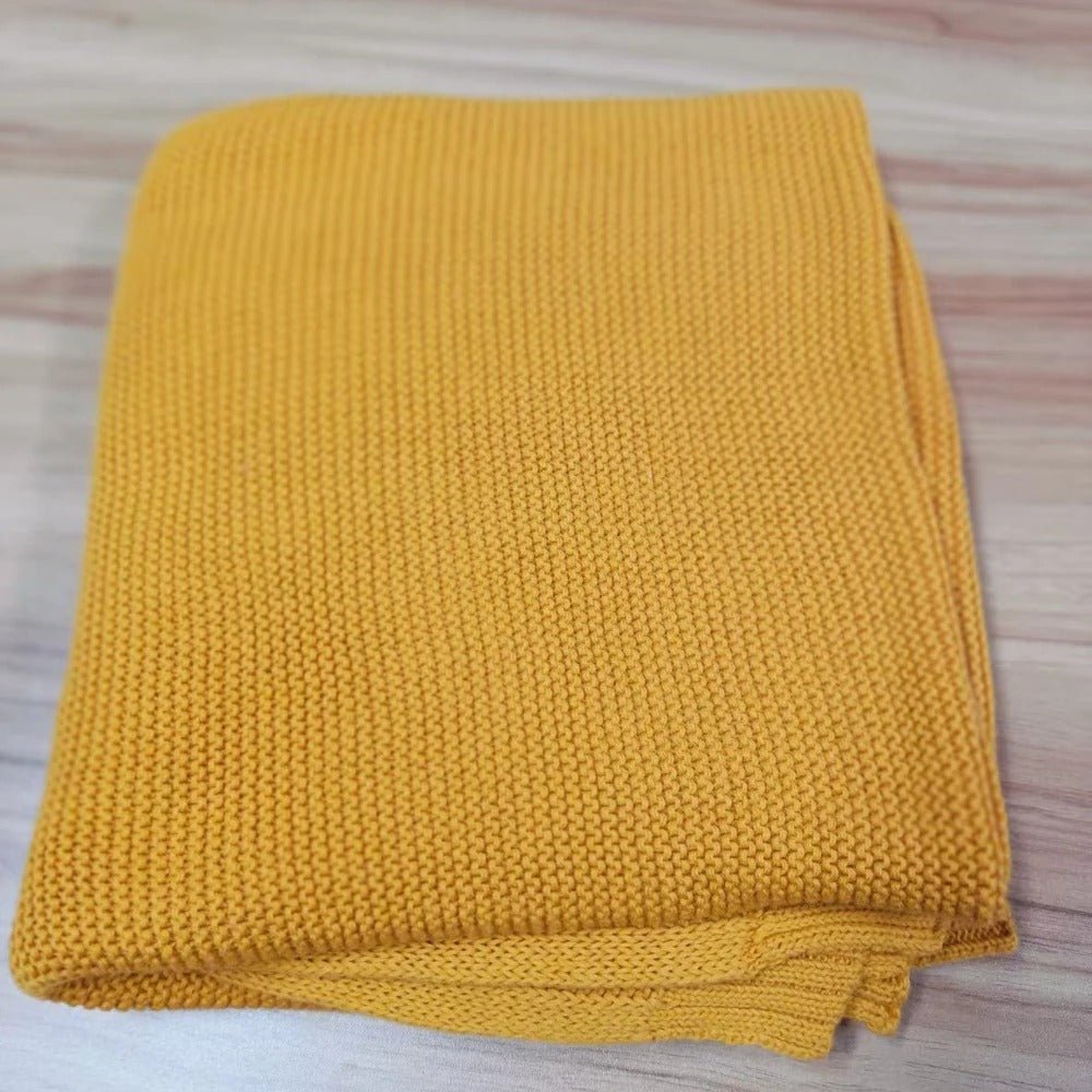 Couverture bebe tricot | Coton personnalisée hypoallergénique - Promenade bébé