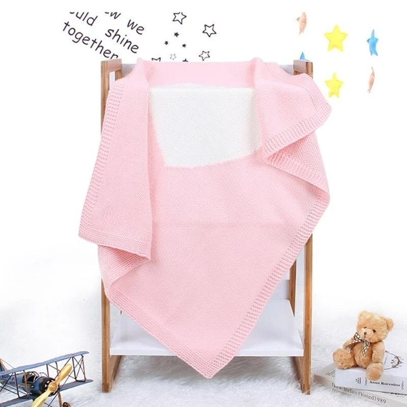 Couverture bébé tricot | Douceur Cocon - Promenade bébé