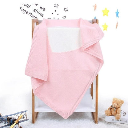 Couverture bébé tricot | Douceur Cocon - Promenade bébé