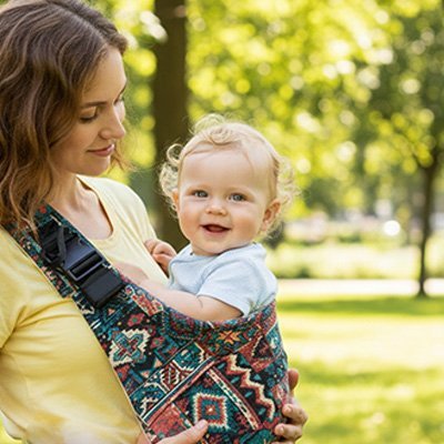 Écharpe de portage bébé | Confort Optimal - Promenade bébé