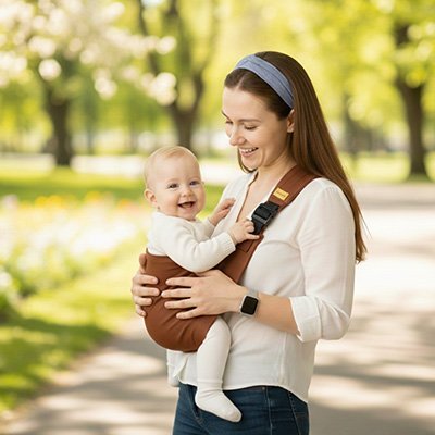 Écharpe de portage | Ergonomique - Promenade bébé