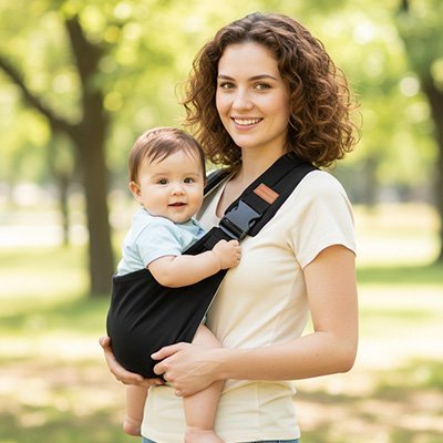 Echarpe de portage | Ergonomique Pratique - Promenade bébé