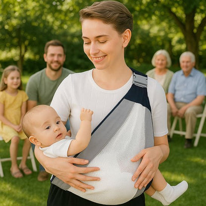 Echarpe de portage | Ergonomique Stylé - Promenade bébé