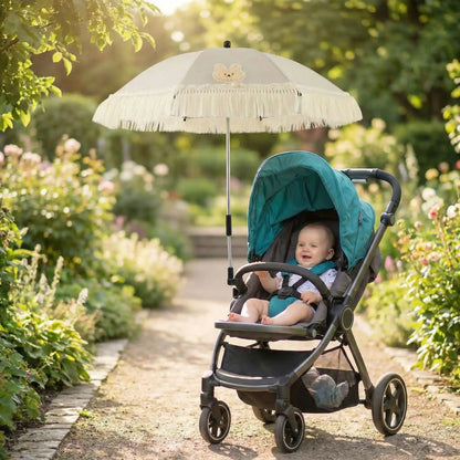 Ombrelle pour poussette | Protection UPF40 Ajustable 360° - Promenade bébé