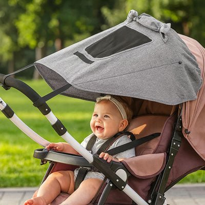 Par soleil pour poussette | anti - UV 50+ Sunprotect - Promenade bébé