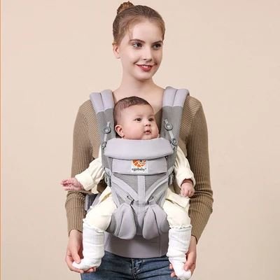 Porte Bébé - BreathBabyBag™ - Gris - Promenade bébé