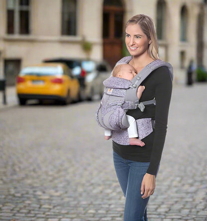 Porte Bébé - BreathBabyBag™ - Mauve Lavande - Promenade bébé