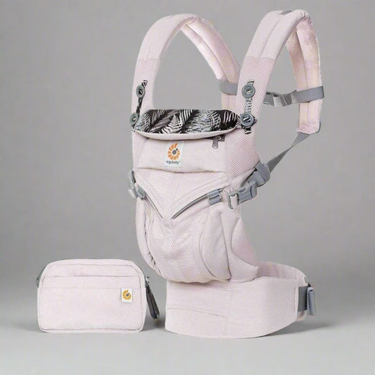 Porte Bébé - BreathBabyBag™ - Rose Maille - Promenade bébé