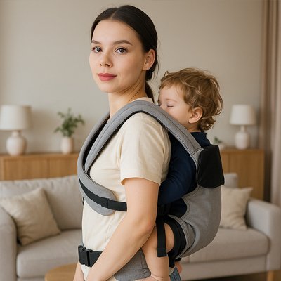 Porte bébé physiologique | Confort & Sécurité - Promenade bébé