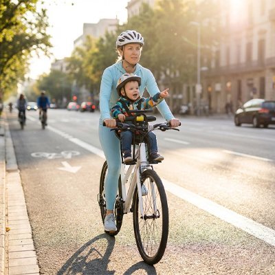 Porte bebe velo | Ultra - sécurisé - Promenade bébé