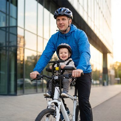 Porte bebe velo | Ultra - sécurisé - Promenade bébé