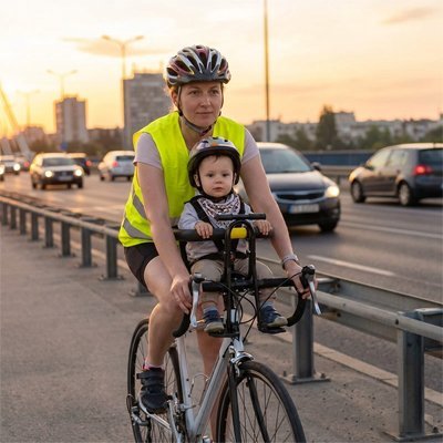 Porte bebe velo | Ultra - sécurisé - Promenade bébé