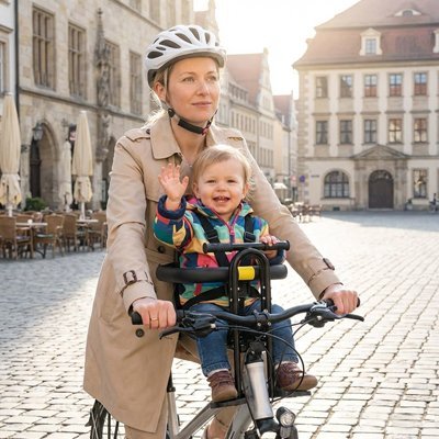 Porte bebe velo | Ultra - sécurisé - Promenade bébé