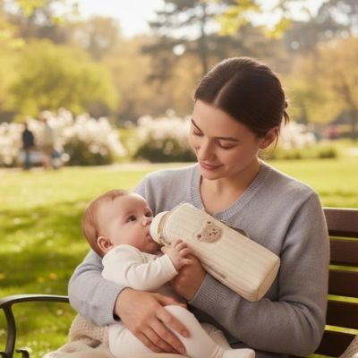 Porte biberon | Pratique et Sécurisé - Promenade bébé